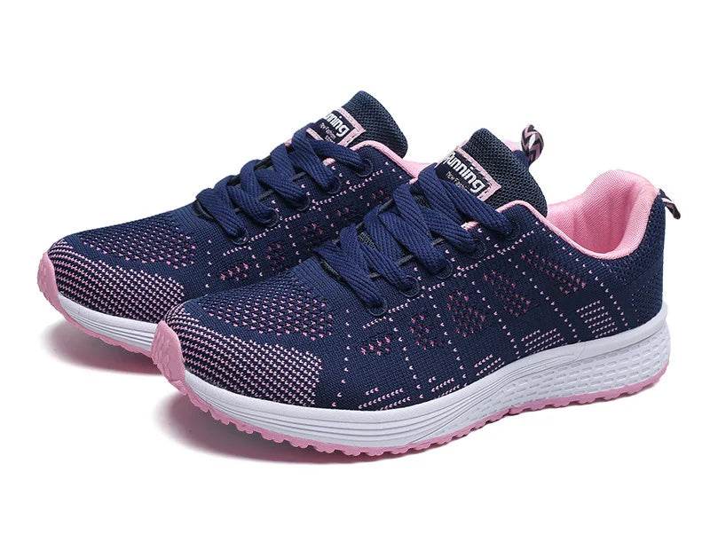 Women Breathable Casual Shoes - Fashion Mesh Flat Sneakers for Walking and Gym 2021 - BON's