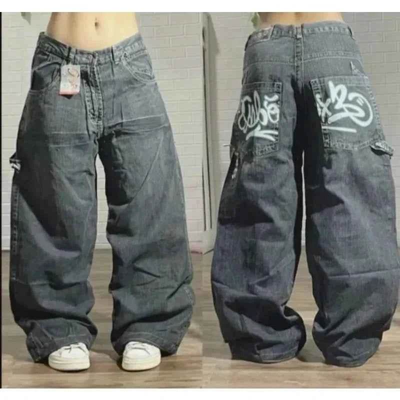 Y2K Baggy Wide-Leg Jeans Unisex - BON's