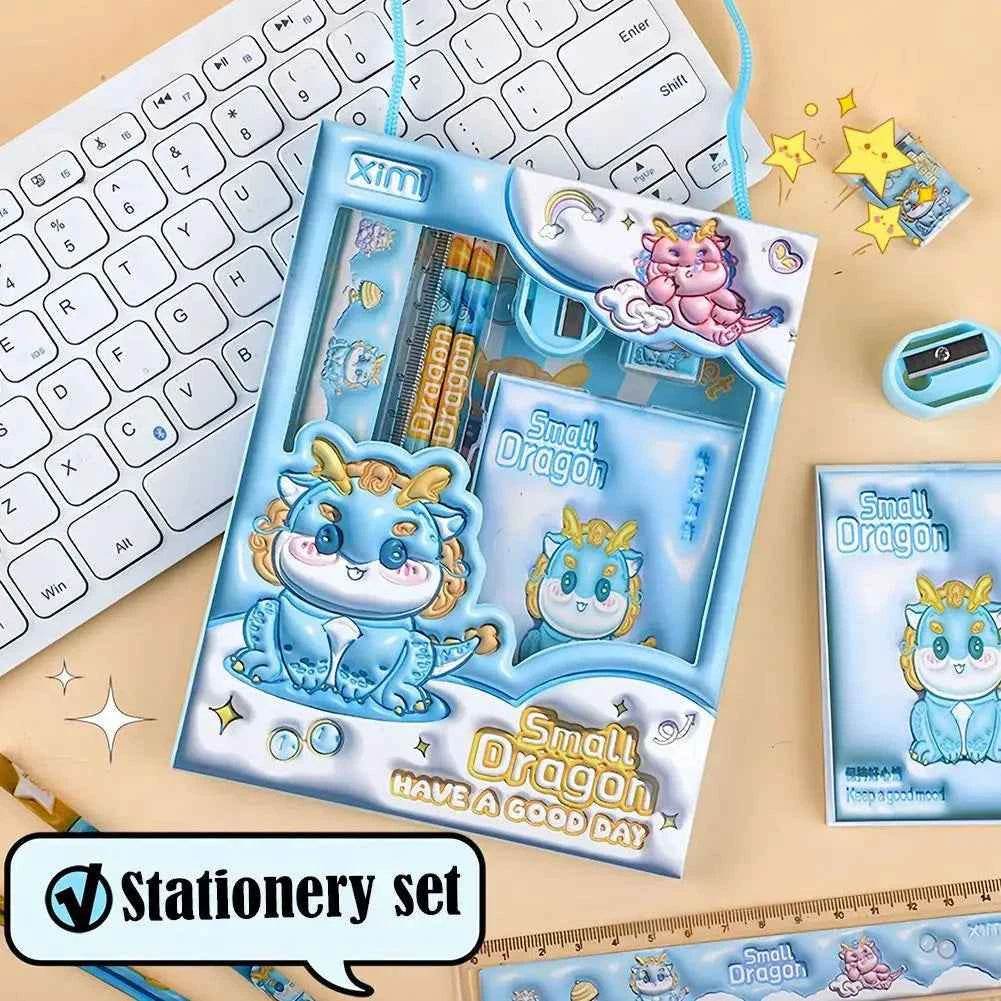 Cute Cartoon Stationery Set - 6-Piece Student Supplies - BON's