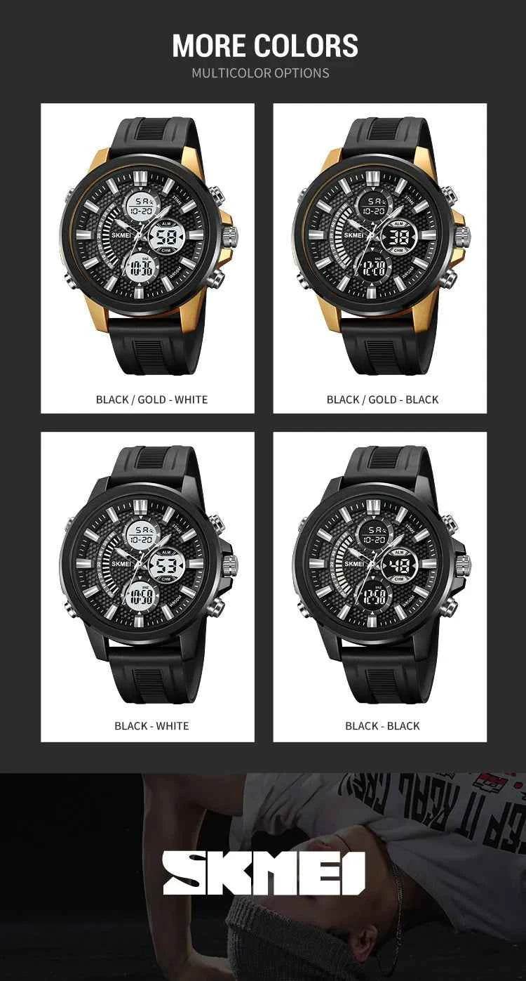 SKMEI Men's Digital Sport Watch - Waterproof, Chrono, Alarm - BON's