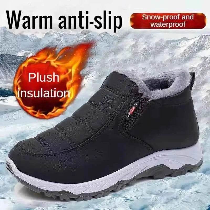 Women's Waterproof Snow Boots - Suede Winter Short Boots for Warmth and Comfort, Free Shipping - BON's