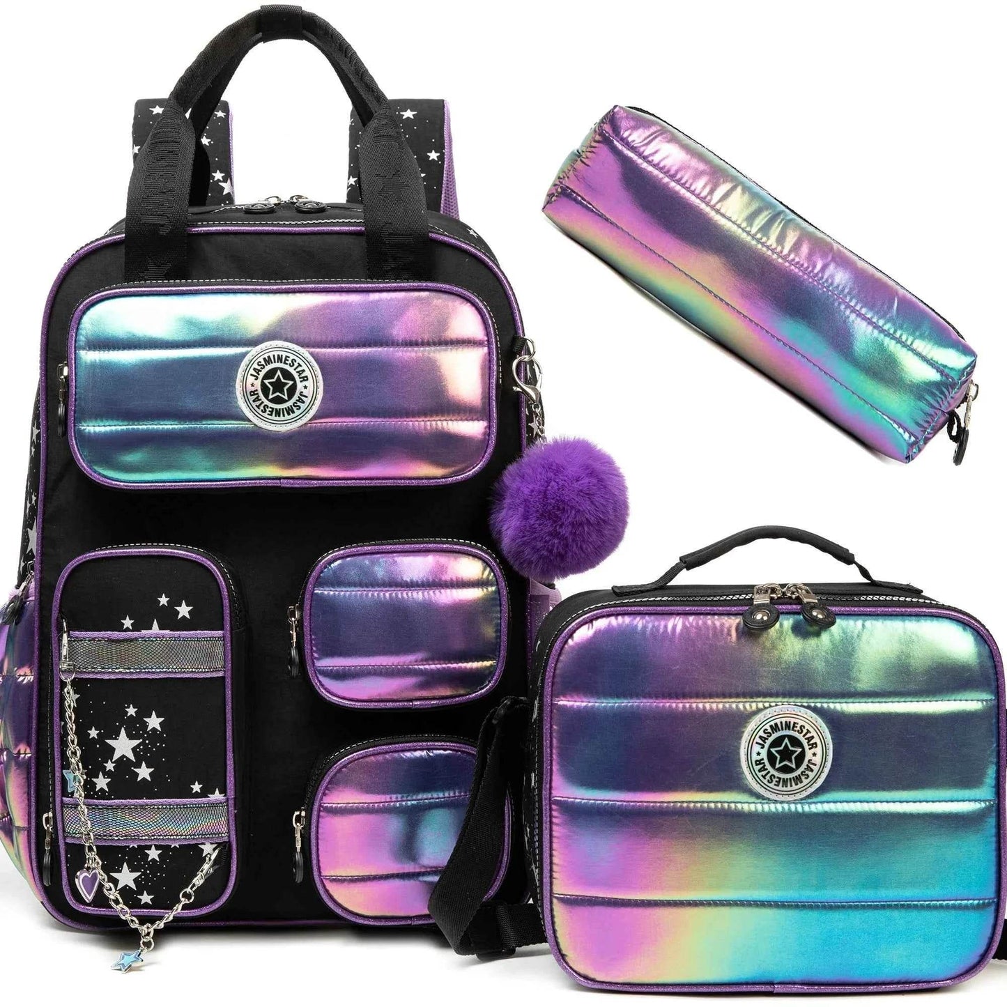 Girls' Backpack Set with Lunch Bag for School - BON's