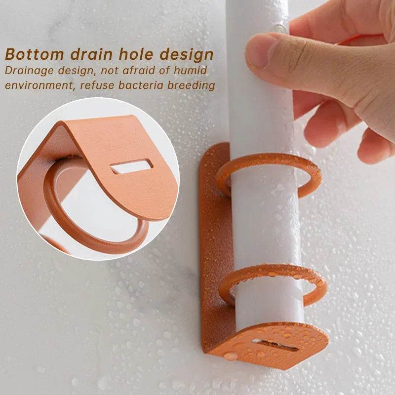 Wall-Mount Toothbrush Holder Organizer for Efficient Bathroom Storage - BON's