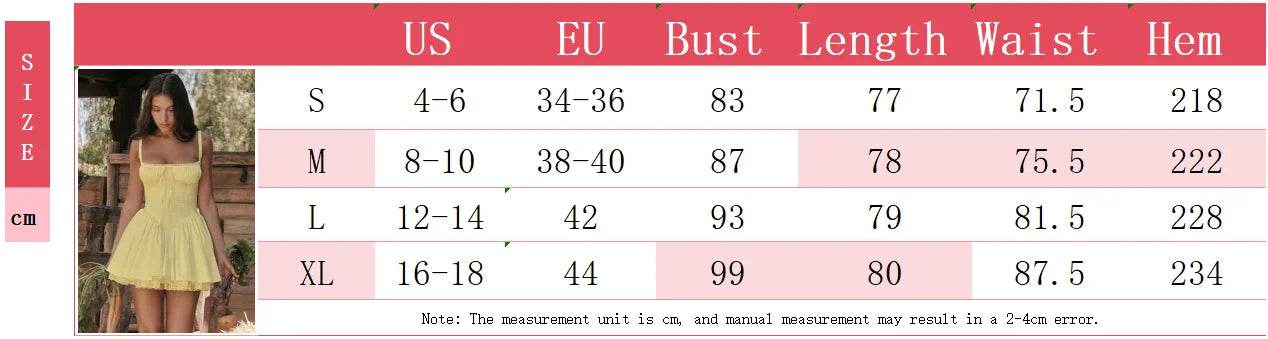 Sexy Lace Floral Corset Dress - Elegant Women's White Yellow Sundress, High Waist Mini Sun Dresses for Summer 2025 - BON's