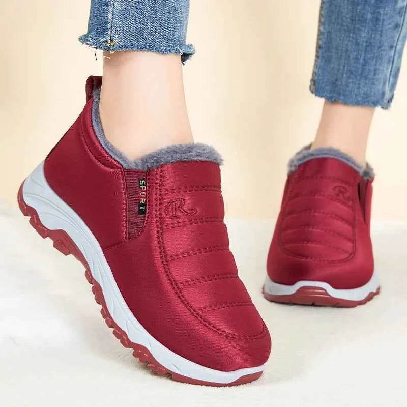 Women's Waterproof Snow Boots - Suede Winter Short Boots for Warmth and Comfort, Free Shipping - BON's