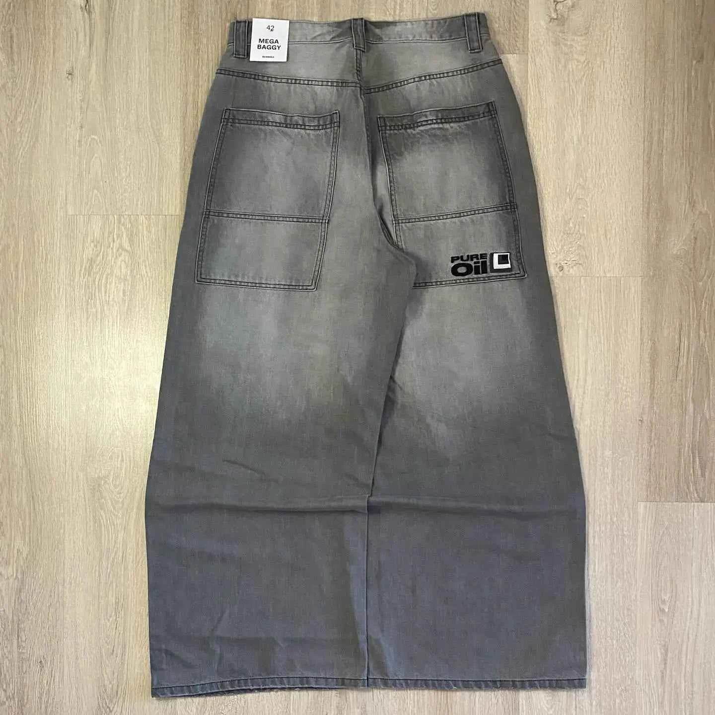 Y2K Baggy Wide-Leg Jeans Unisex - BON's