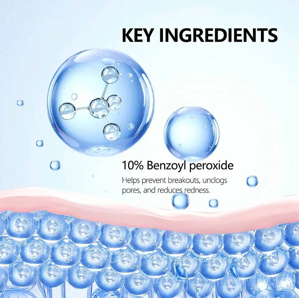 Acne Foaming Wash for Deep Cleaning, Pore Unclogging, and Redness Reduction in Facial & Body Skin Care - BON's