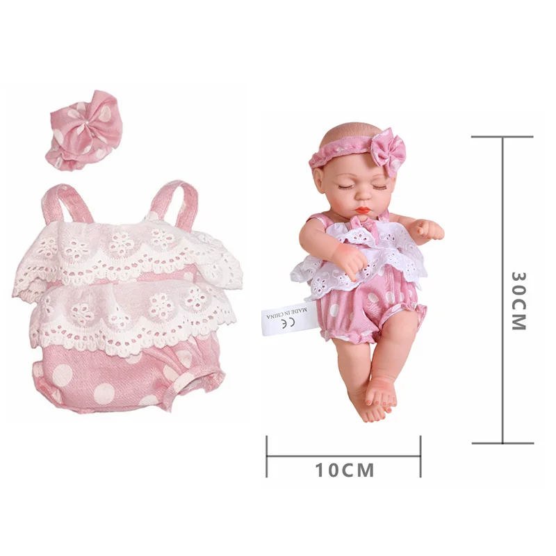 Reborn Baby Doll Clothes – 30cm/12in Pajamas, Dresses & Jumpsuits for DIY Girl Dolls