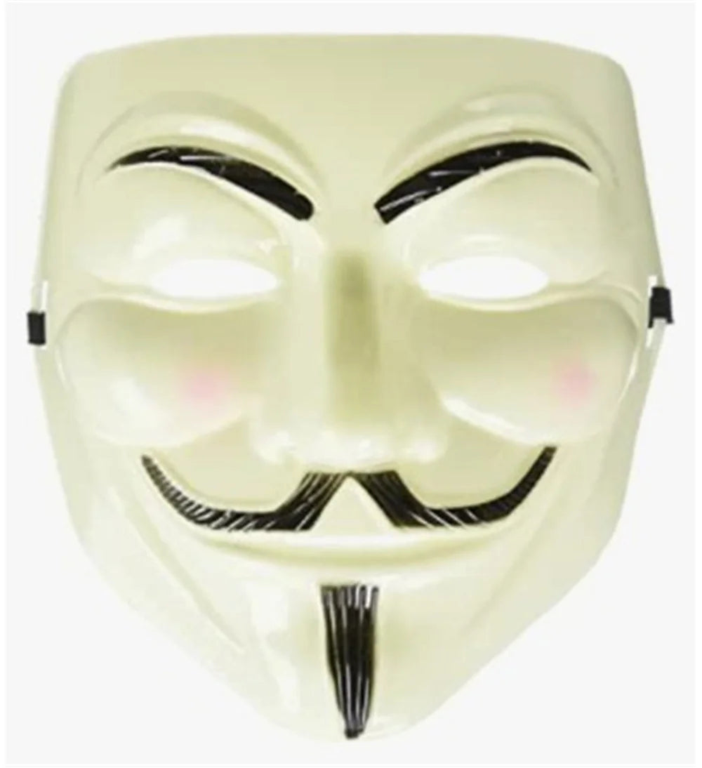 V for Vendetta Mask Anonymous Guy Fawkes Fancy Adult Costume Accessory Party Cosplay Halloween Masks
