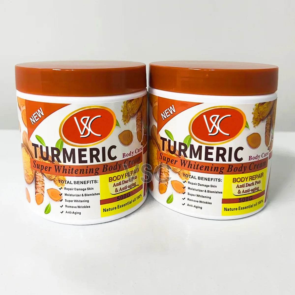 Turmeric Body Lotion for Brightening and Hydrating Skin - Moisturizer Body Cream and Face Cream - BON's