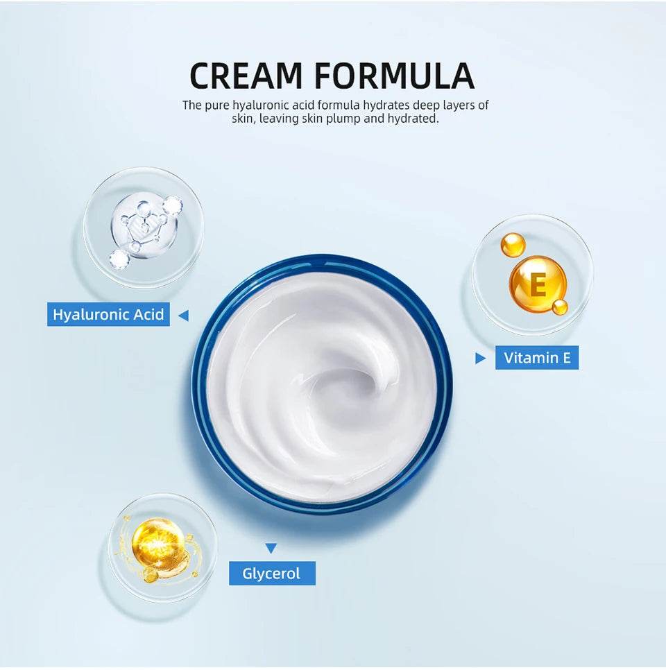 Hyaluronic Acid Moisturizer Gel Cream for Extra-Dry Skin Hydration and Nourishment - BON's