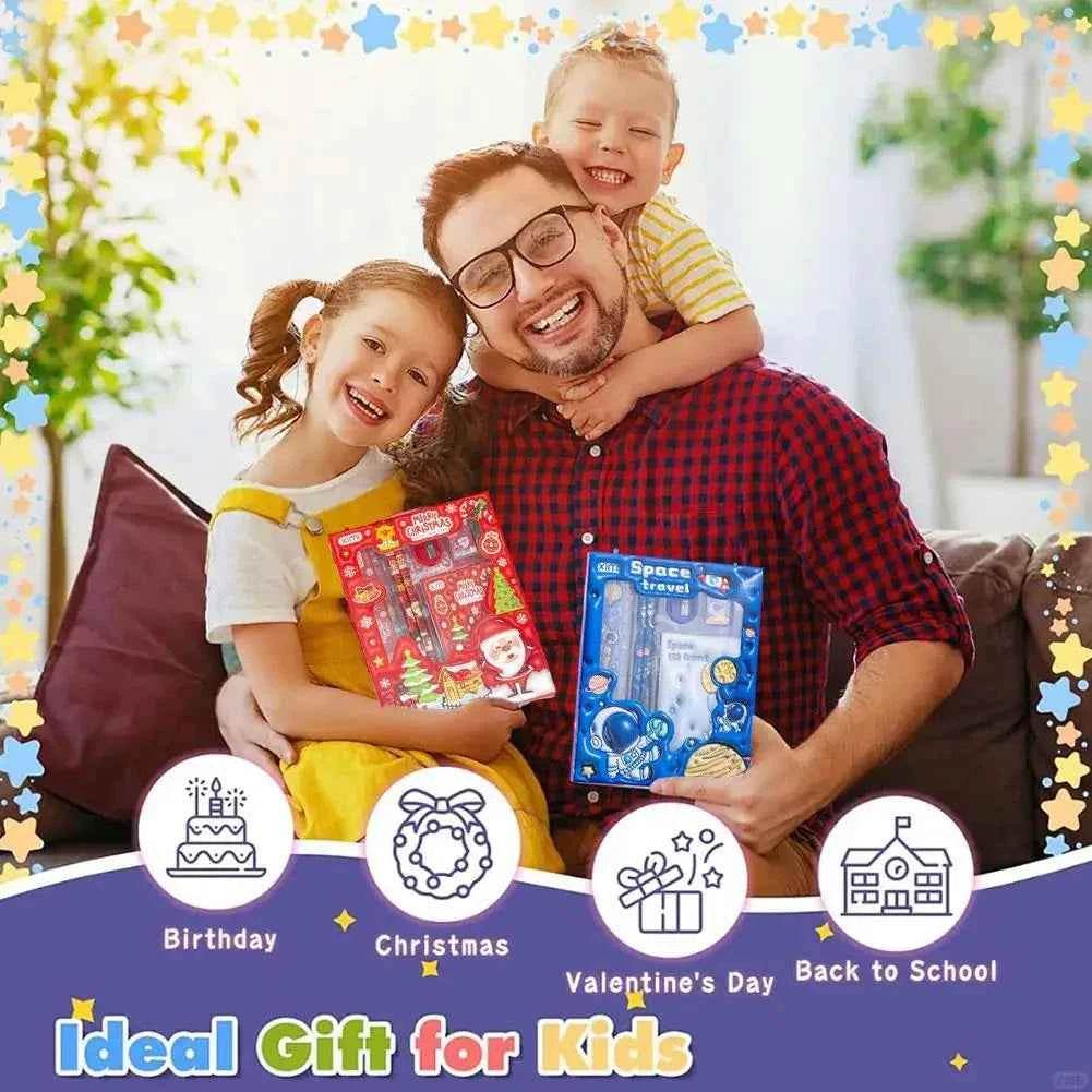 Cute Cartoon Stationery Set - 6-Piece Student Supplies - BON's