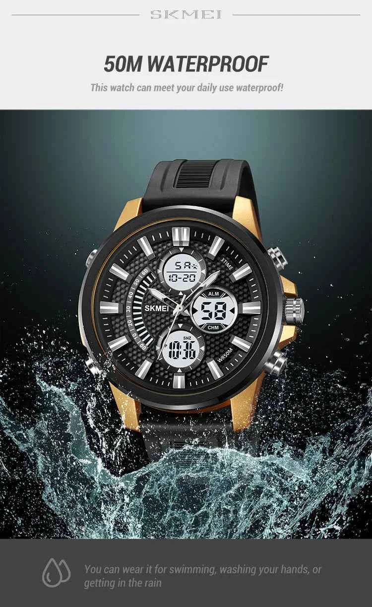 SKMEI Men's Digital Sport Watch - Waterproof, Chrono, Alarm - BON's