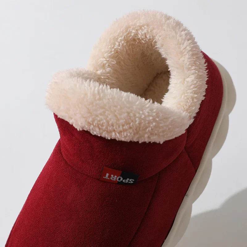 Kidmi Winter Women Shoes 2024 - Warm Outdoor Cotton Slippers and Plush Indoor Padded Footwear for Women - BON's