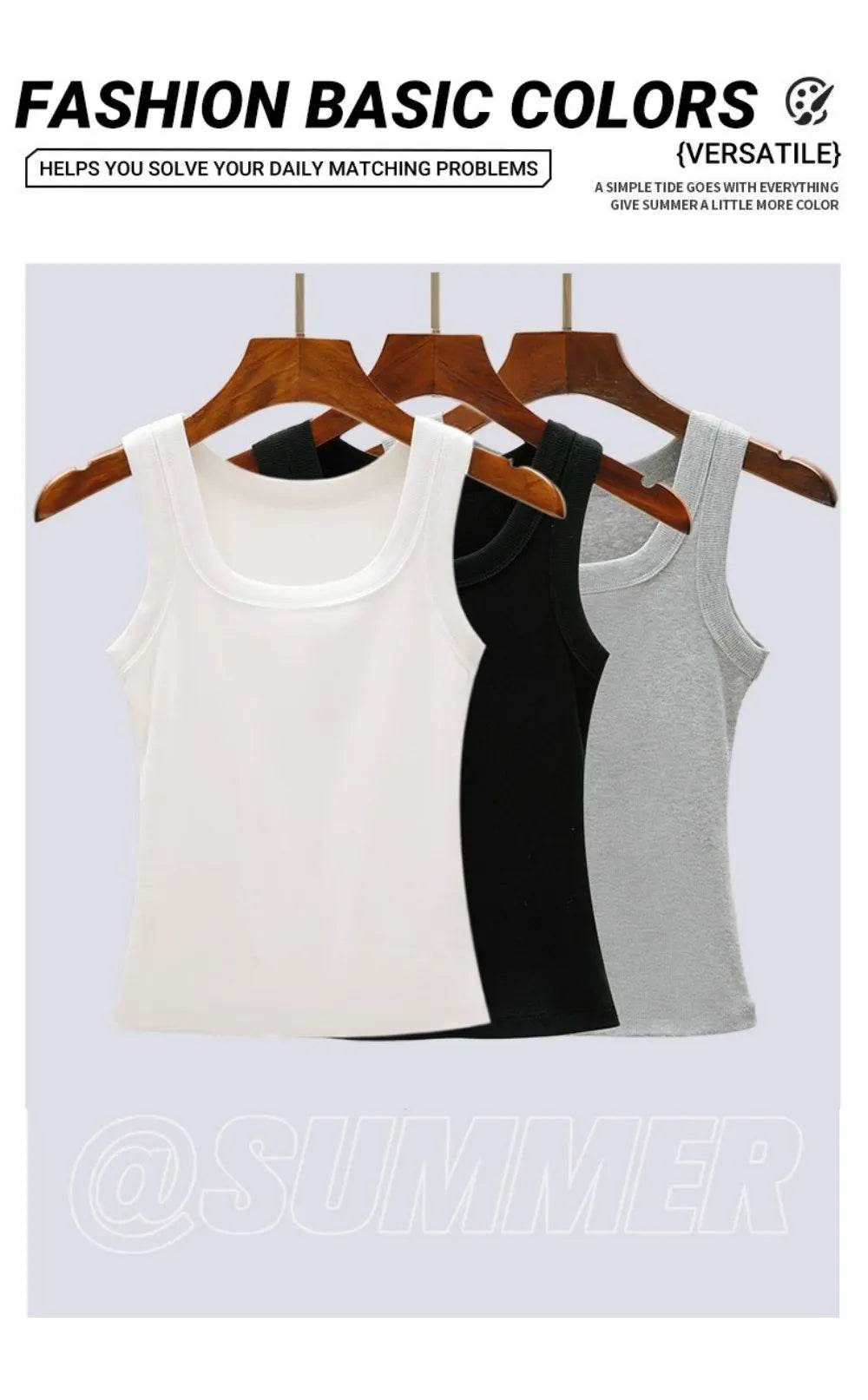 California Tank Top for Women - Sleeveless Ribbed Knit Vest for Casual Summer Street Style - BON's