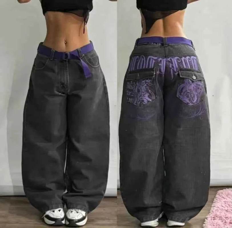Y2K Baggy Wide-Leg Jeans Unisex - BON's