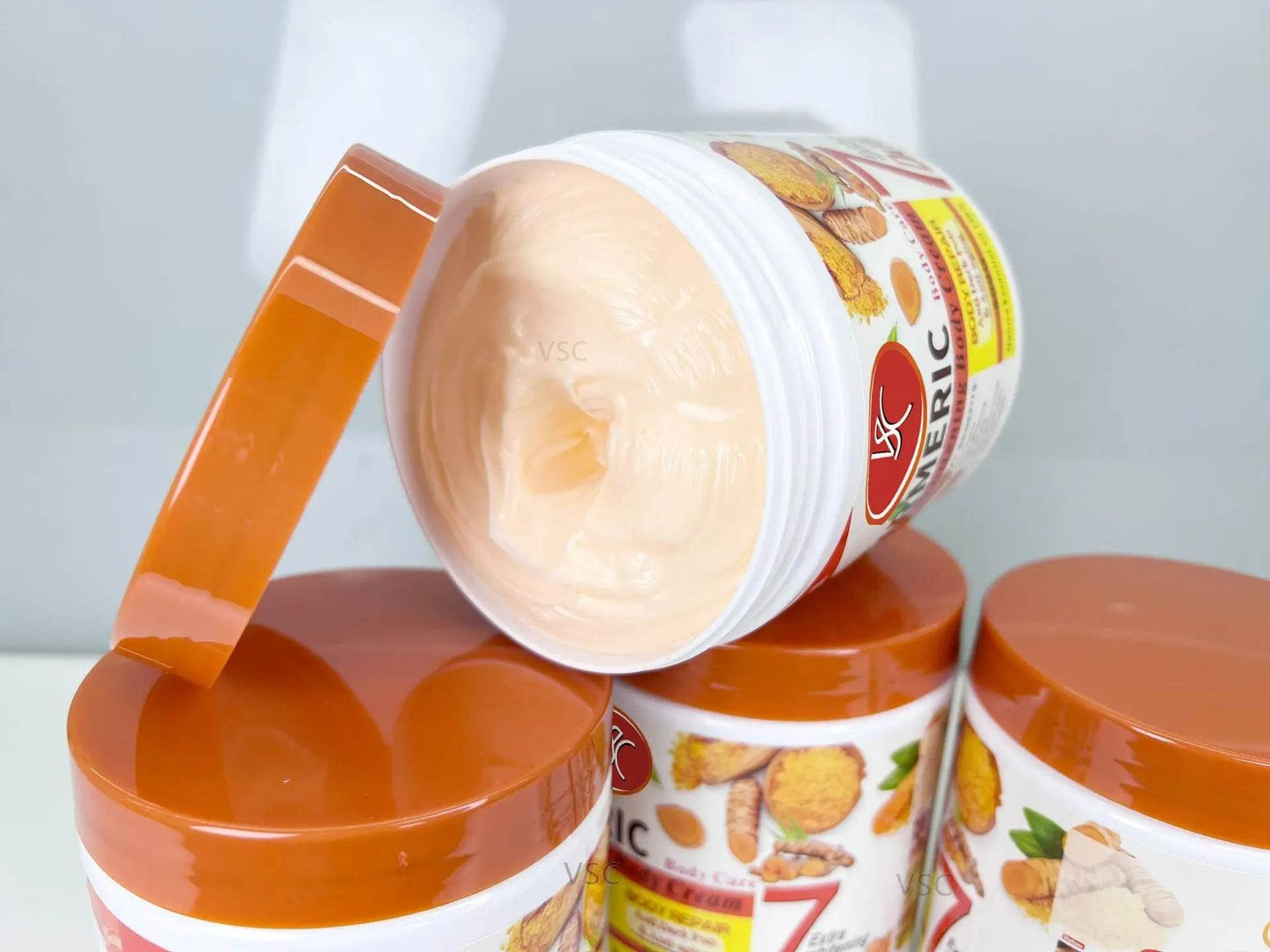 Turmeric Body Lotion for Brightening and Hydrating Skin - Moisturizer Body Cream and Face Cream - BON's