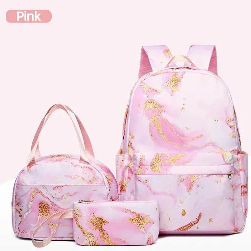 3Pcs Lilo Stitch Schoolbag Set for Kids - Student Backpack, Travel Bag & Pen Case - BON's