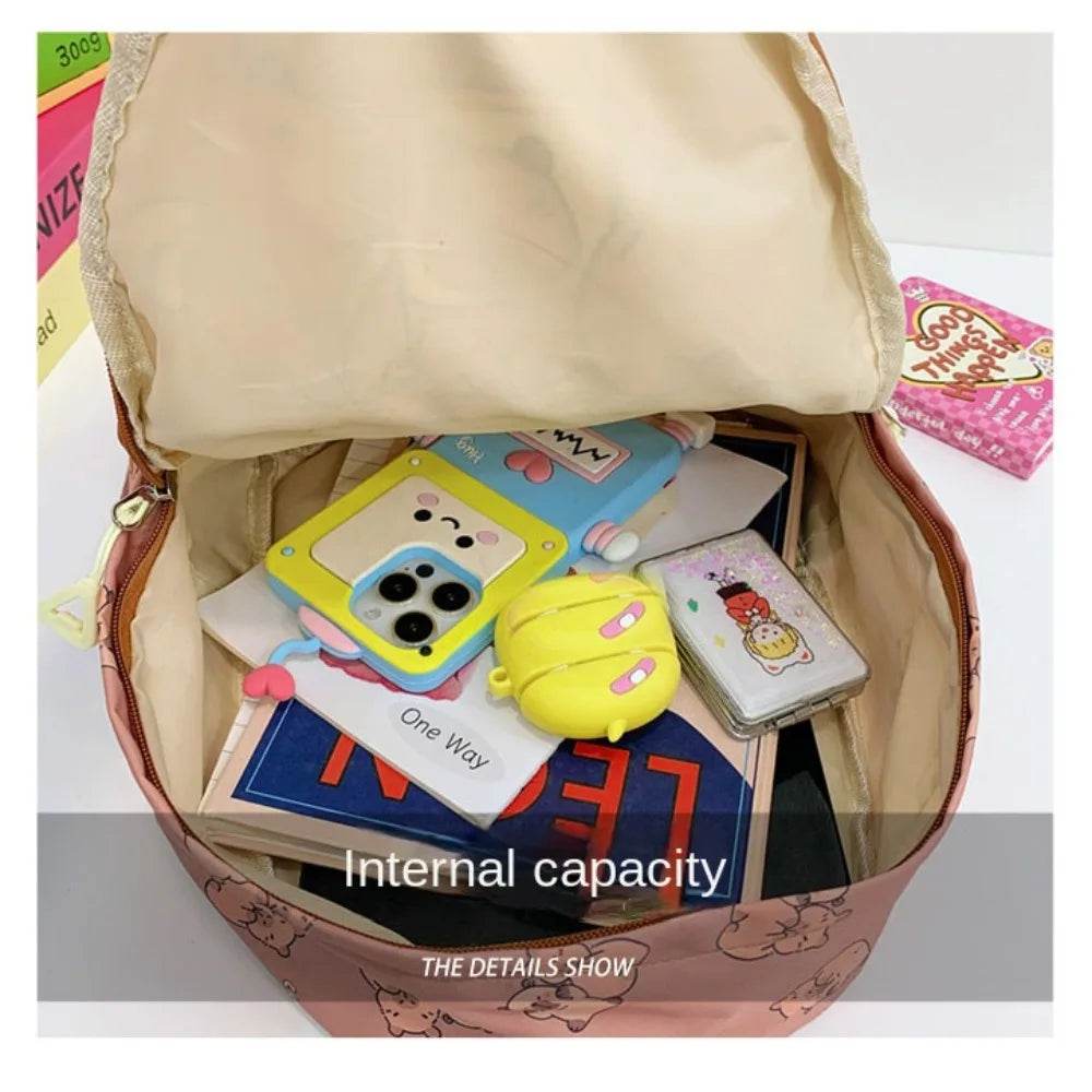 Capybara School Backpack - Cute Large Student Schoolbag - BON's