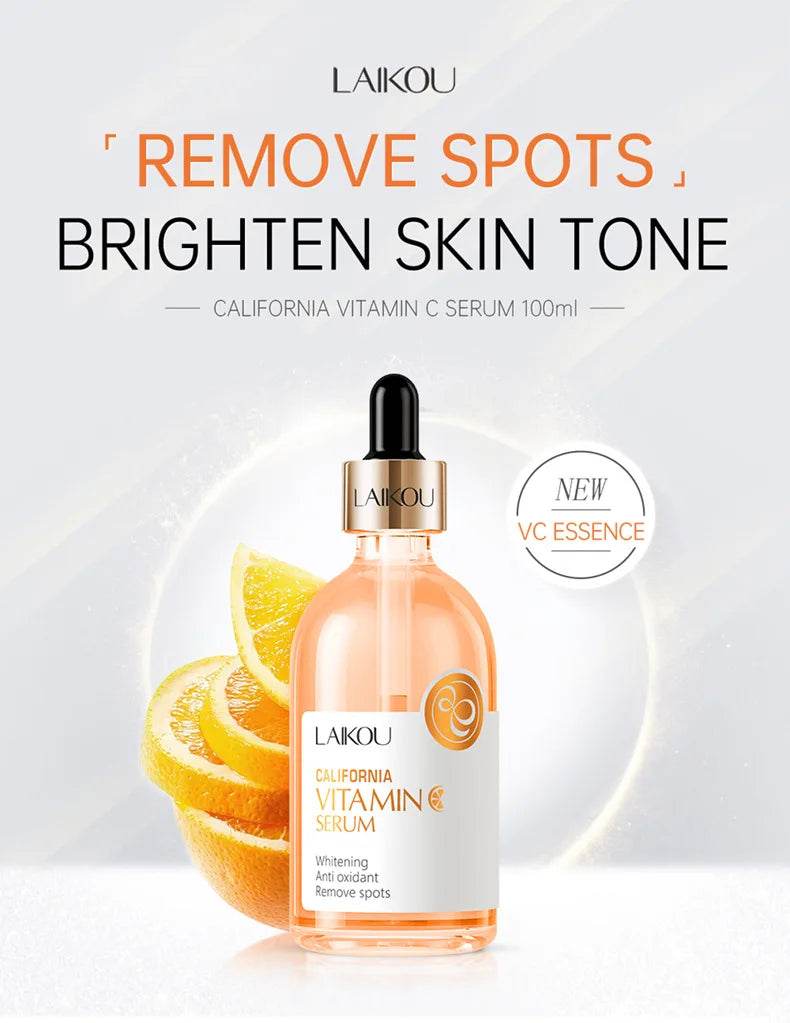 100ml LAIKOU Sakura Vitamin C Serum - Moisturizing, Firming, Brightening Face Essence for Glowing Skin - BON's
