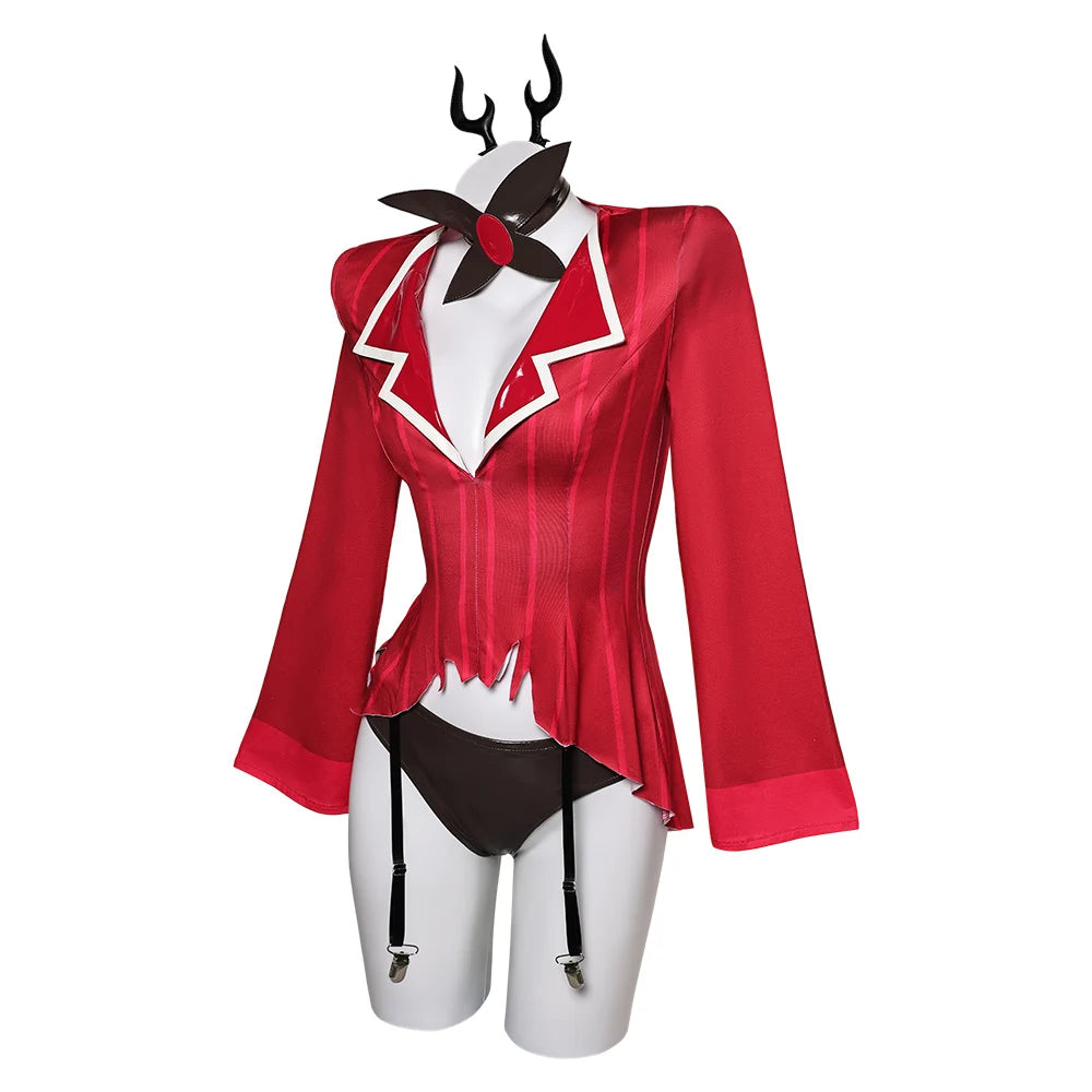 Alastor Cosplay Costume Anime Fantasy Women Lingerie Bikini Swimsuit Jumpsuit Swimwear Headband Outfits Halloween Carnival Suit
