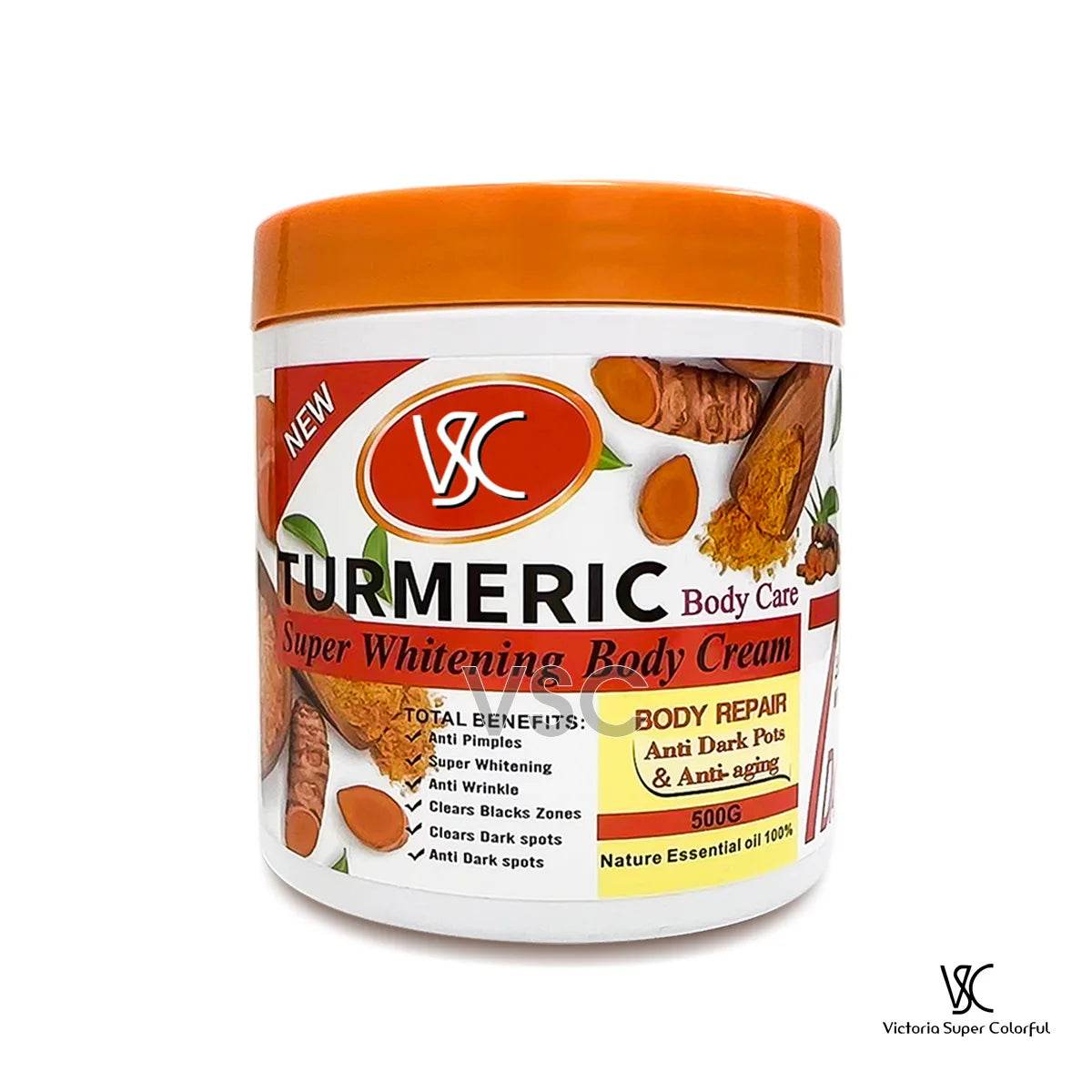 Turmeric Body Lotion for Brightening and Hydrating Skin - Moisturizer Body Cream and Face Cream - BON's