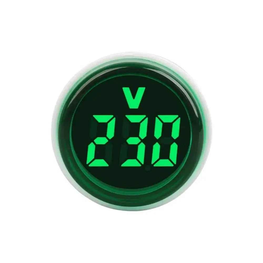 Digital Volt and Current Meter with Circular LED Display and EU Plug - BON's