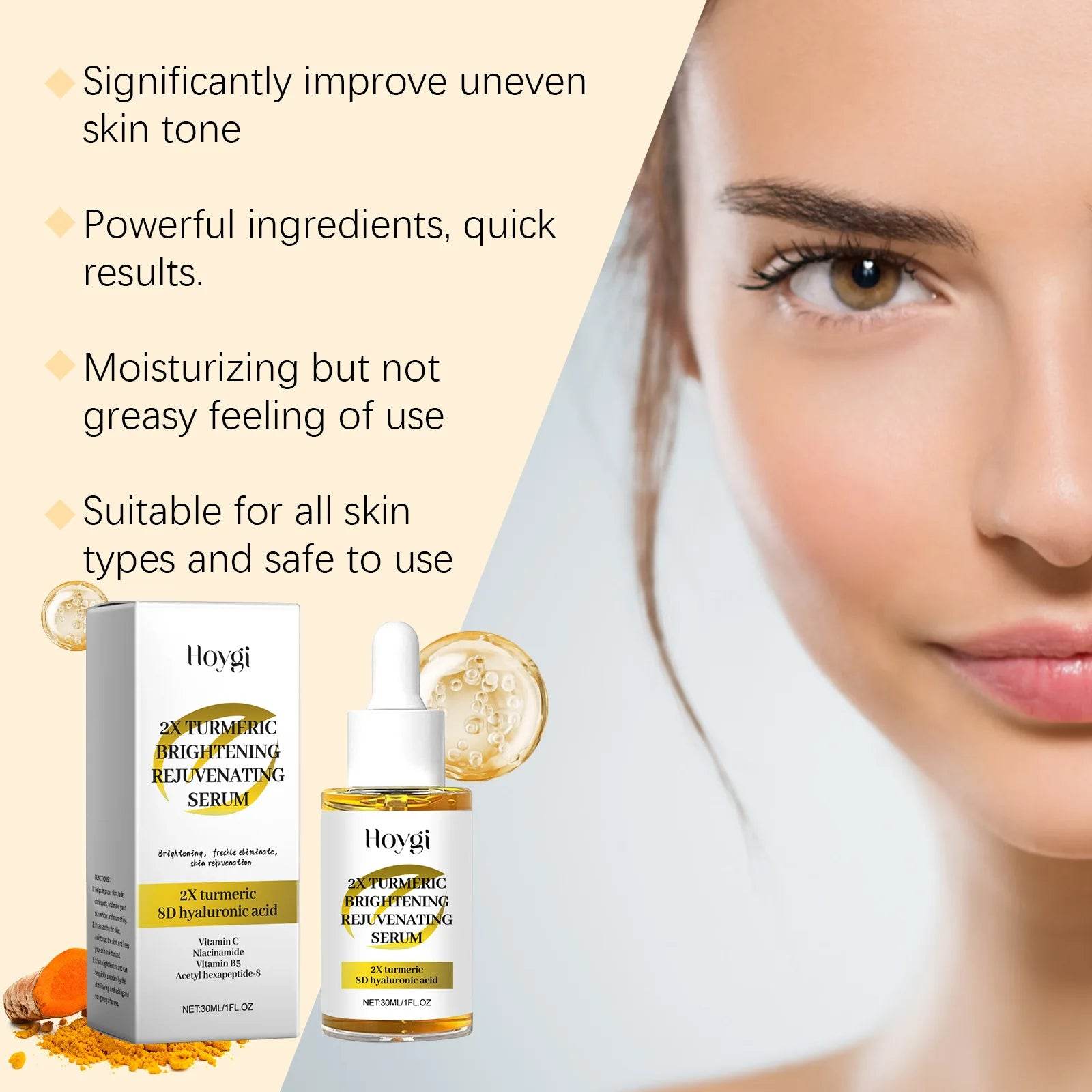 Turmeric Dark Spot Remover Exfoliating Cleansing Pads for Oil Control and Brightening Skin Care - BON's