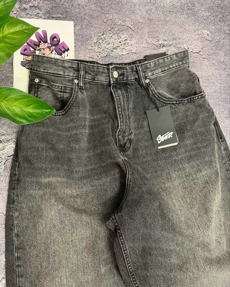 Y2K Baggy Wide-Leg Jeans Unisex - BON's