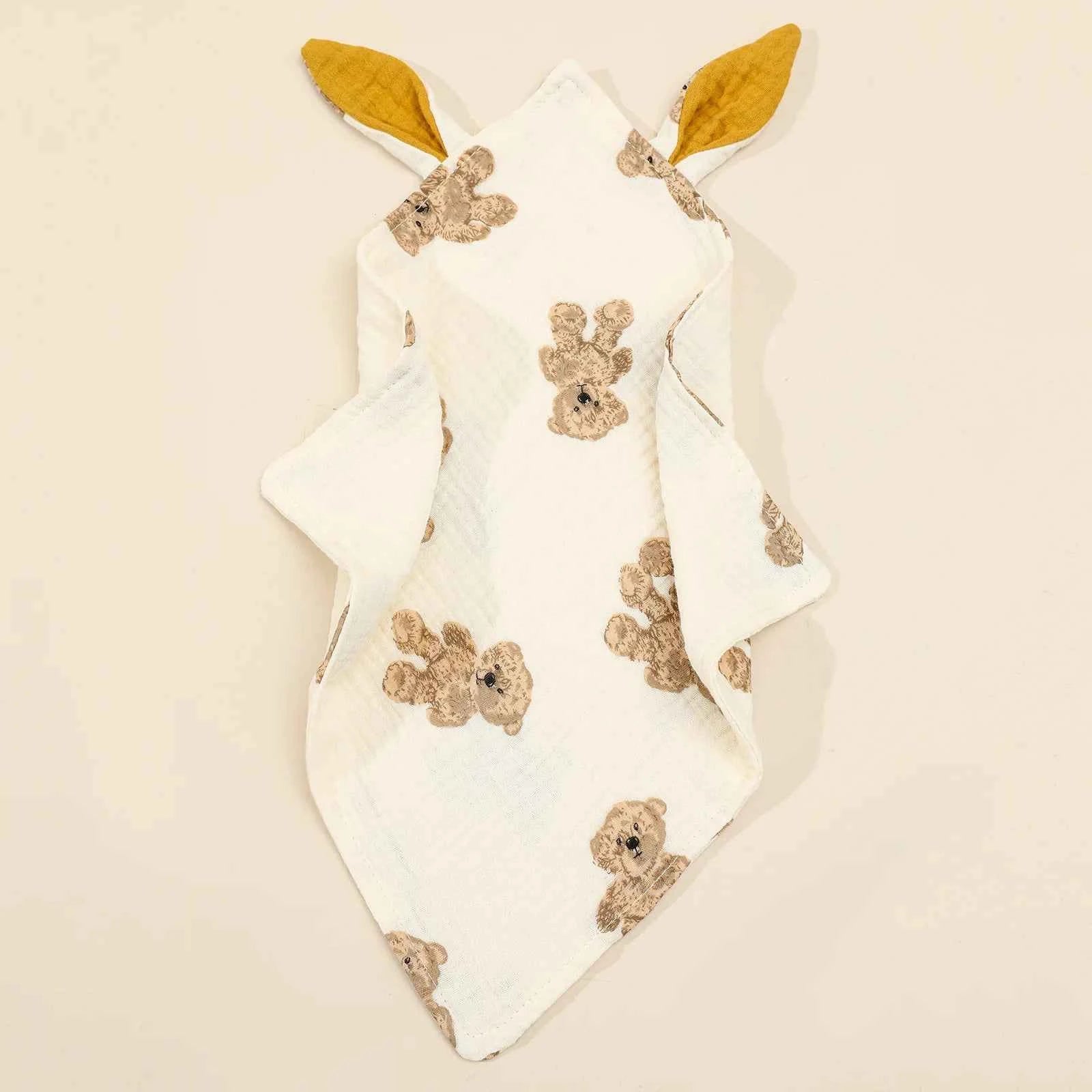 Newborn Baby Items Cotton Muslin Comforter Sleeping Dolls Blanket Soft Soothe Appease Towel for Baby Bibs Burp Cloths Infant