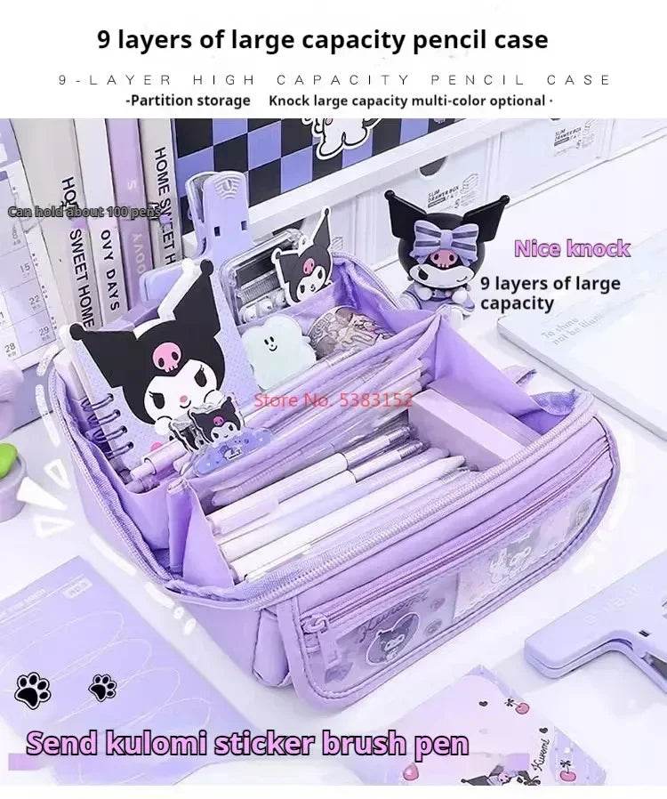 Kuromi Pencil Case - Large Capacity for Cartoon Lovers - BON's
