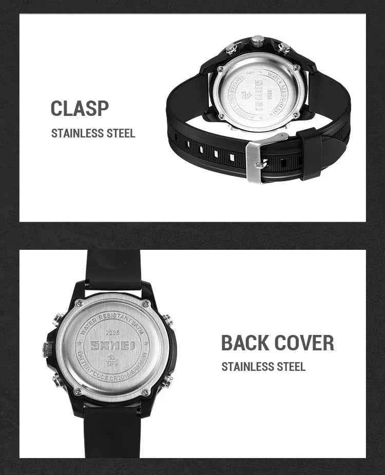 SKMEI Men's Digital Sport Watch - Waterproof, Chrono, Alarm - BON's