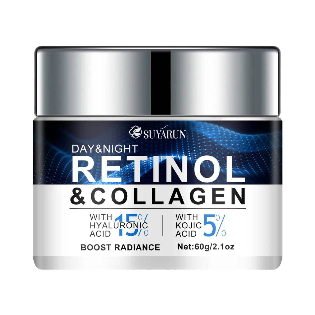 15% Hyaluronic Acid Moisturizer with Kojic Acid, Glycerin, and Retinol for Brightening and Firming Rough Skin - BON's