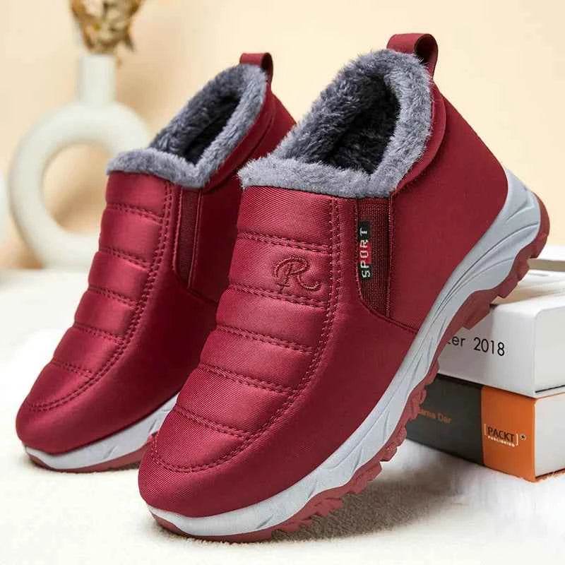 Women's Waterproof Snow Boots - Suede Winter Short Boots for Warmth and Comfort, Free Shipping - BON's