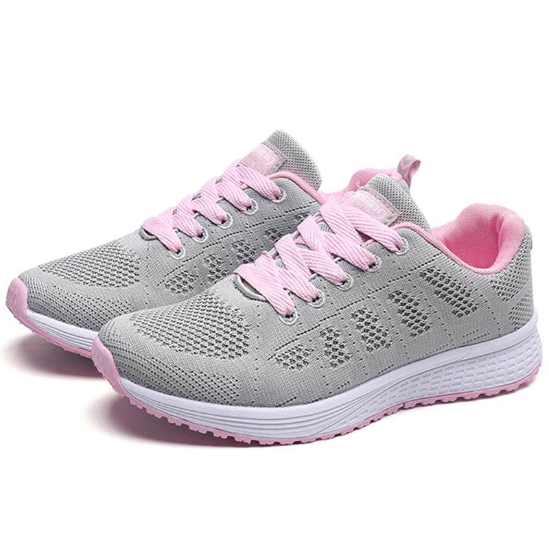 Women's Classic Sneakers - Casual Gym Sneakers for Women, White Vulcanize Shoes, Zapatillas Mujer - BON's