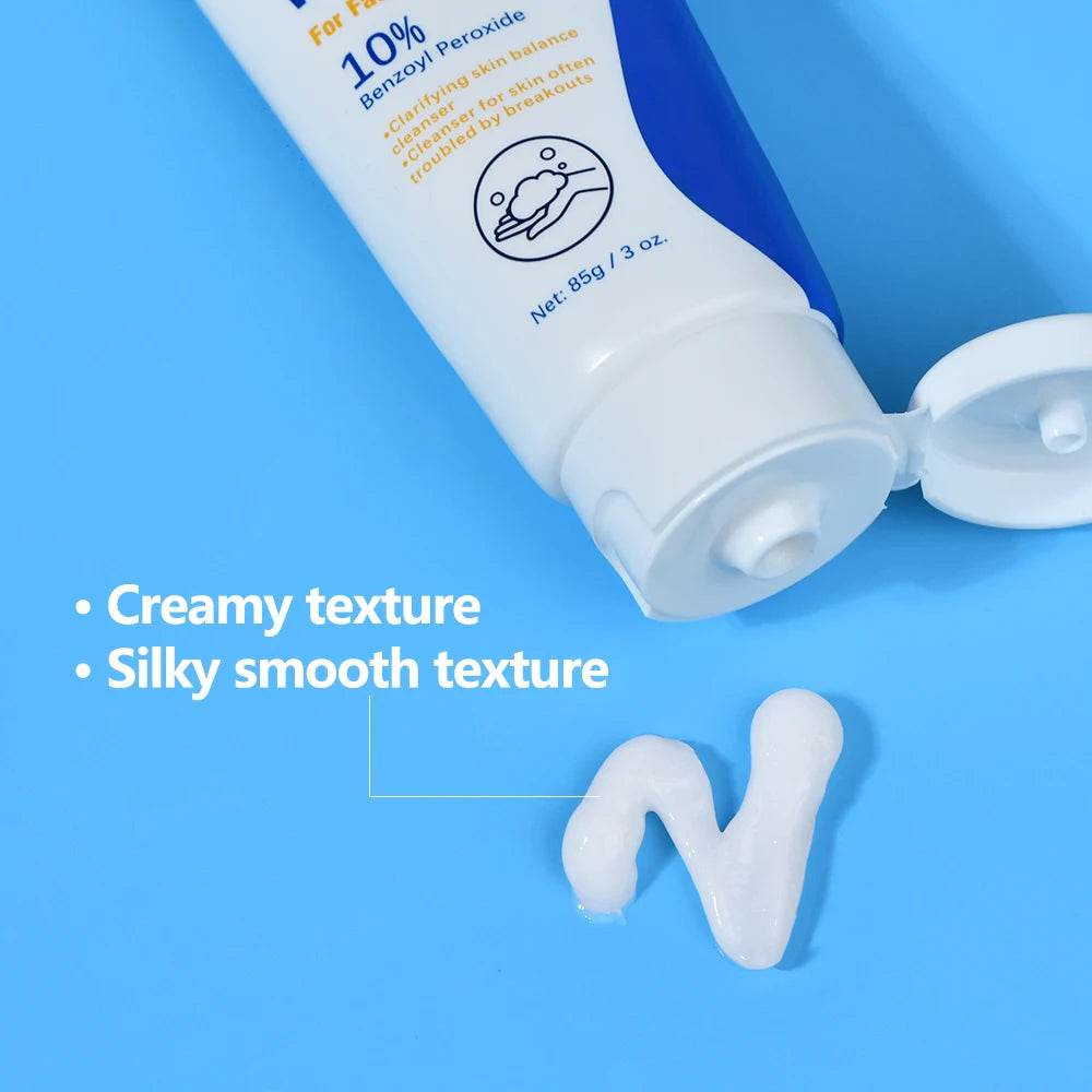 Acne Foaming Wash for Deep Cleaning, Pore Unclogging, and Redness Reduction in Facial & Body Skin Care - BON's