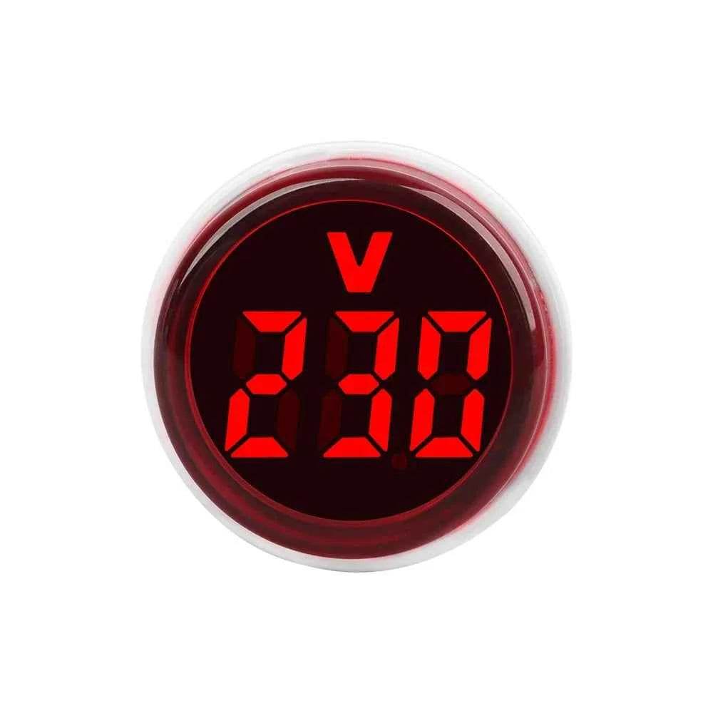Digital Volt and Current Meter with Circular LED Display and EU Plug - BON's