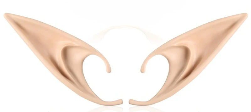 Cosplay Fairy Pixie Elf Ears Soft Pointed Tips Anime Party Dress Up Costume Masquerade Accessories for Halloween Christmas Party