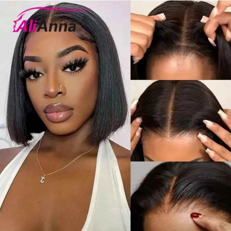 Glueless Bob Wig for Women - Human Hair Pre-Cut Lace Ready to Wear Transparent Bob Wig - BON's