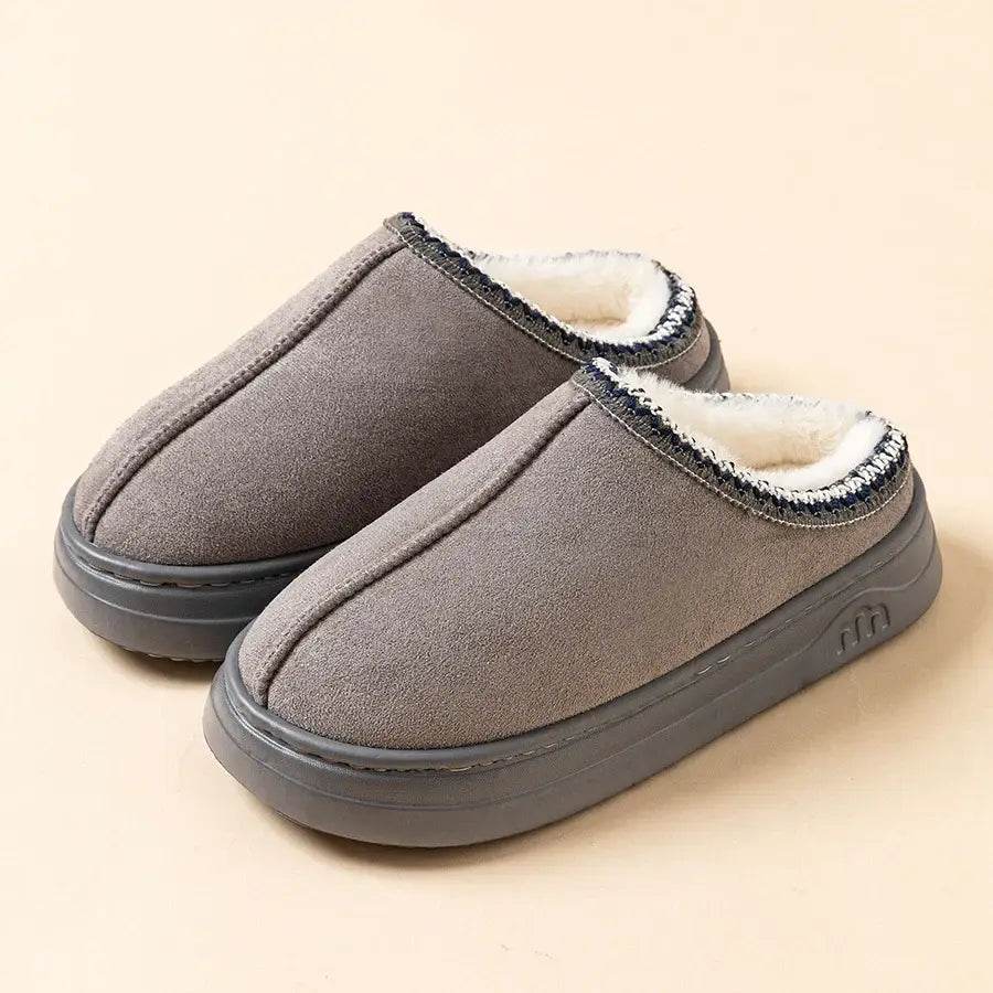 Winter Women's Fuzzy Fur Slippers - Anti-slip Soft Sole Indoor Outdoor Comfort Plush Houseshoes - BON's