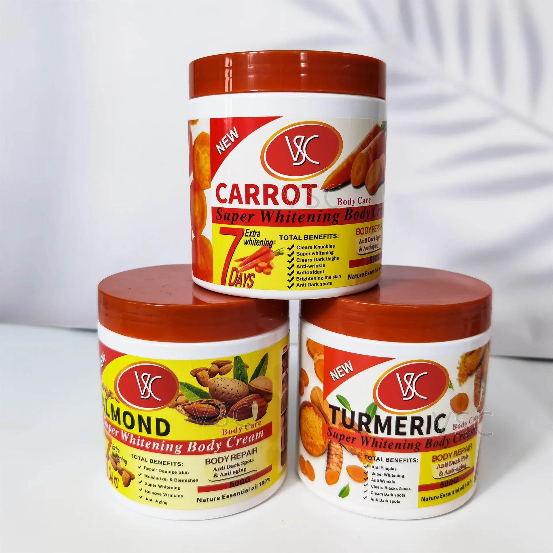 Turmeric Body Lotion for Brightening and Hydrating Skin - Moisturizer Body Cream and Face Cream - BON's