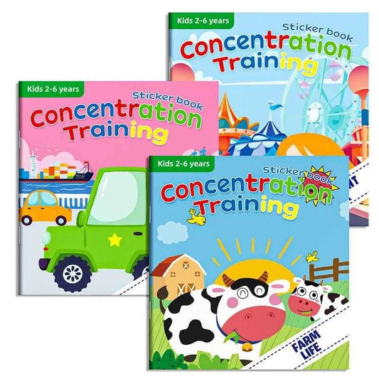 Kids Reusable Cartoon Stickers Books for Early Education Gift - BON's
