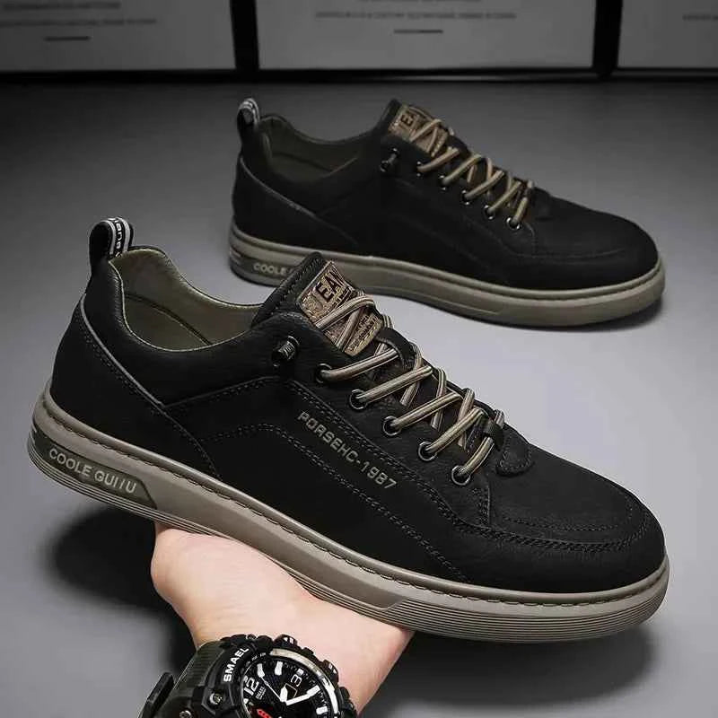 2025 Men’s Versatile White Sneakers – Breathable Spring Board Shoes for Sports & Casual Style