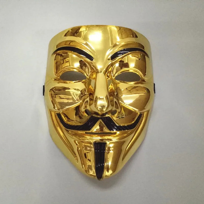 V for Vendetta Mask Anonymous Guy Fawkes Fancy Adult Costume Accessory Party Cosplay Halloween Masks