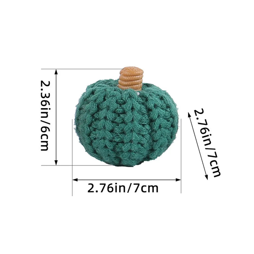 Artificial Pumpkin Artificial Crochet Pumpkin Hand Woven Pumpkin Mimi For Home Decoration Halloween Thanksgiving