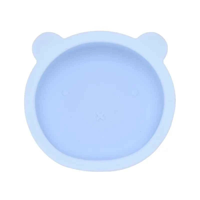 BPA Free Baby Silicone Feeding Bowl Cartoon Dishes For Kids Suction cup Anti-Drop Non-Slip Dinnerware Autonomous eating training