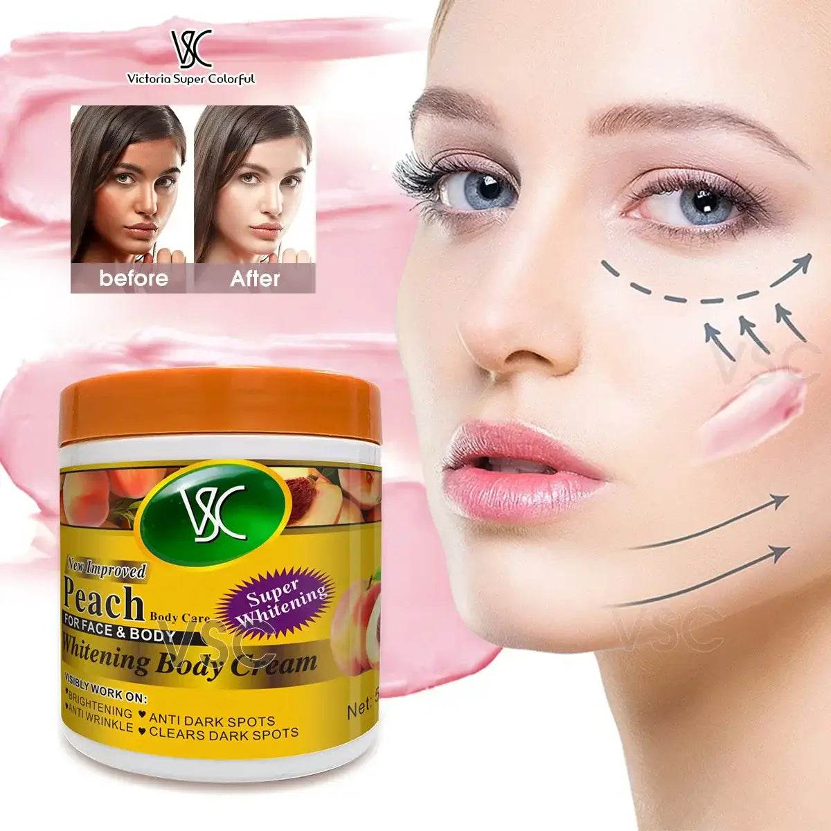 Turmeric Body Lotion for Brightening and Hydrating Skin - Moisturizer Body Cream and Face Cream - BON's