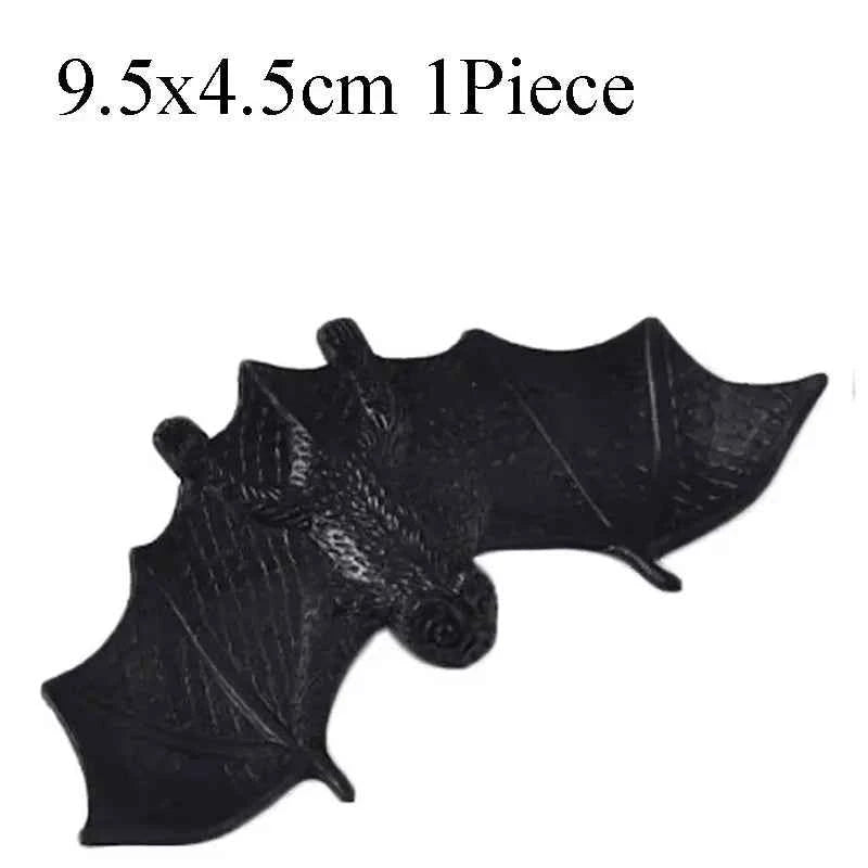 1PC Funny Fake Simulation Black Bat Jokes Pranks Maker Novelty Tricks Bats Toys Halloween Party Favors Decor for Home