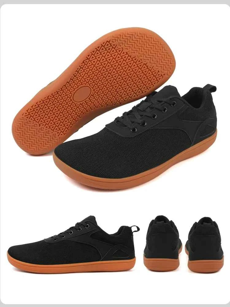Wide-Toe Barefoot Sneakers – Breathable, Non-Slip Sports Shoes for Walking, Jogging & Everyday Style
