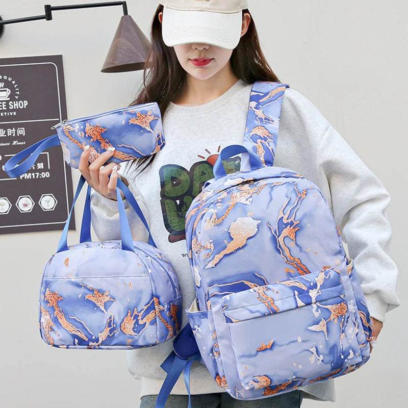 3Pcs Lilo Stitch Schoolbag Set for Kids - Student Backpack, Travel Bag & Pen Case - BON's